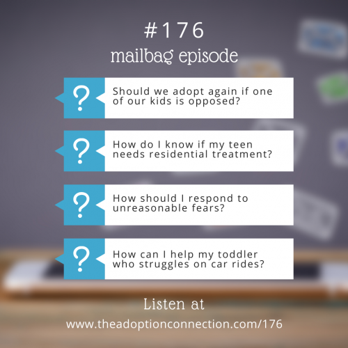  mailbag, siblings, safety plan, car rides, residential treatment, fears